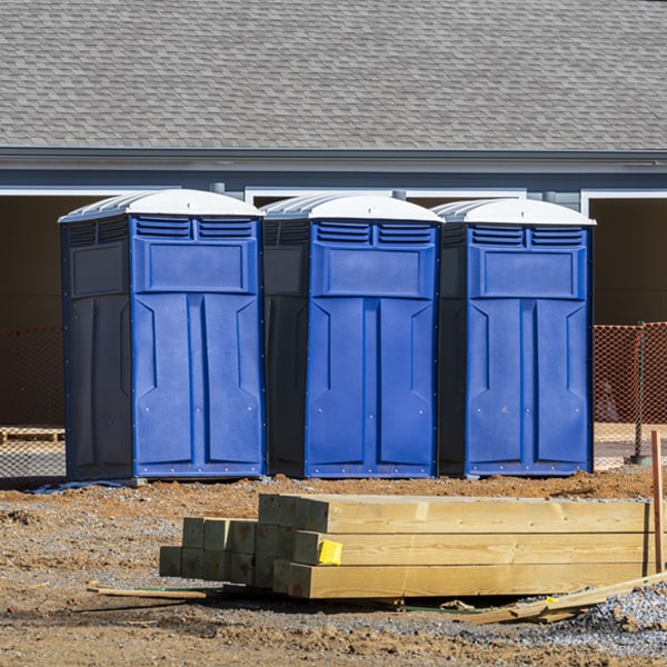 are there any restrictions on where i can place the portable restrooms during my rental period in Aetna